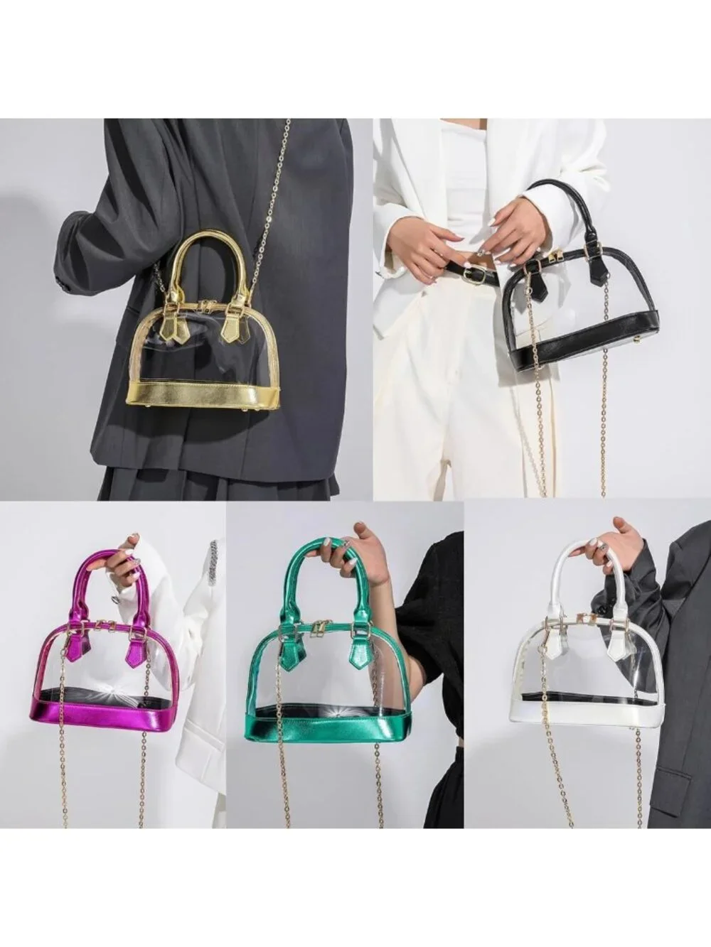 Clear Stadium Approved Crossbody Bag for Women | Concert & Sports Handbag
